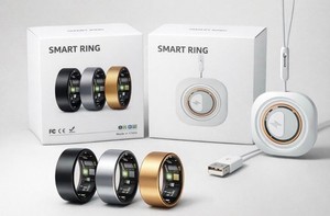 Smart anneau activité tracker métal fréquence cardiaque sommeil imperméable