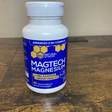 Natural Stacks MagTech Magnesium. 90 caps
