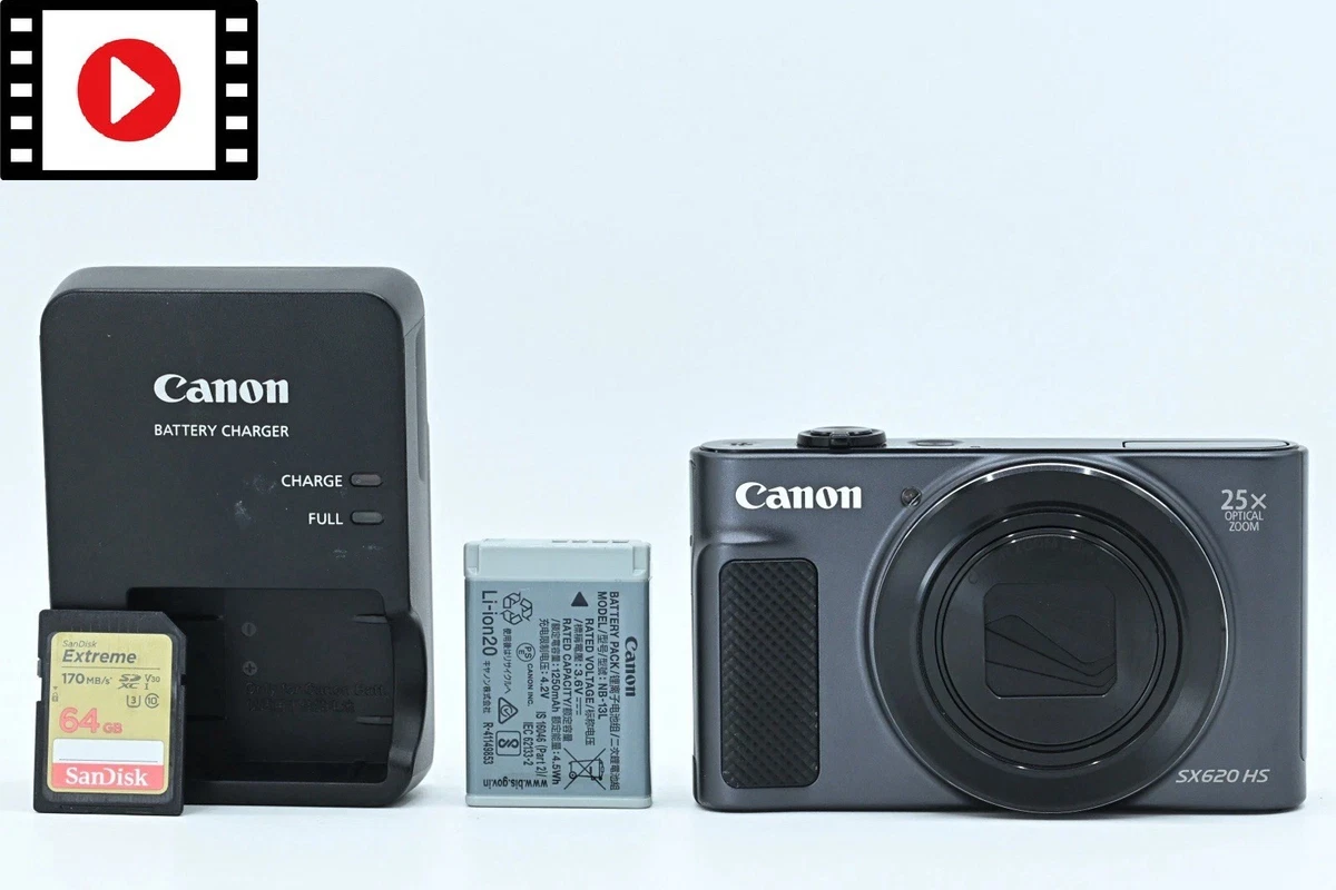 Canon PowerShot SX620 HS ブラック 3040 Canon PowerShot SX620 HS Compact Digital Camera, Wifi, Video
