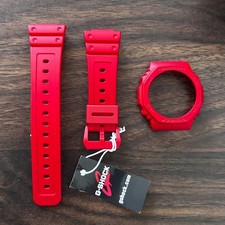 Casio GA2100 Original G-Shock GA-2100 GA-B2100 Bezel & Band Red Casioak strap