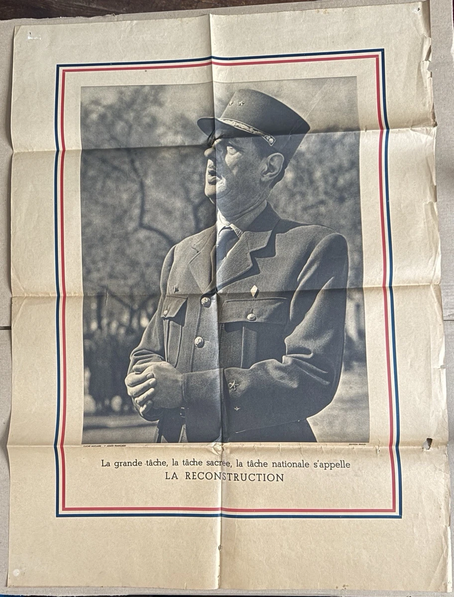 France Awaits General De Gaulles Speech Poster by Fox
