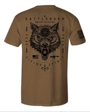 Howitzer Style Men's T-shirt Viking Wolf Military Grunt MFG
