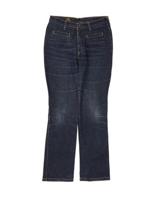 LEE Damen Bootcut Jeans W33 L30 dunkelblau Baumwolle NO15