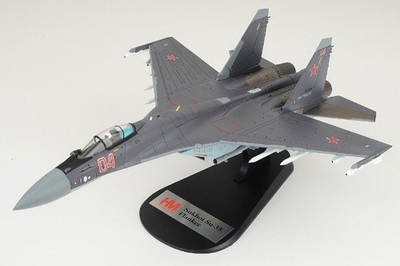 HA5708 Hobby Master Su-35S Flanker-E 1/72 Model Red 04 Russian Air Force
