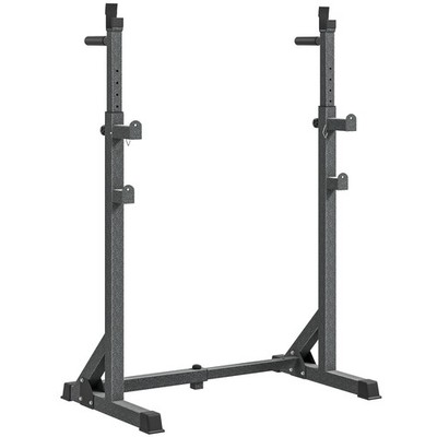 SPORTNOW Heavy Duty Squat Rack, verstellbarer Hantelständer, für Zuhause, Fitnessstudio