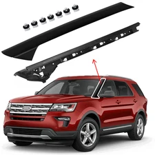 1Pair Left Driver Side For Ford Explorer 11-19 Windshield A-Pillar Molding Trim
