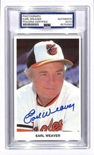 Photograph Earl Weaver PSA/DNA Certified Auto PSA Authentic