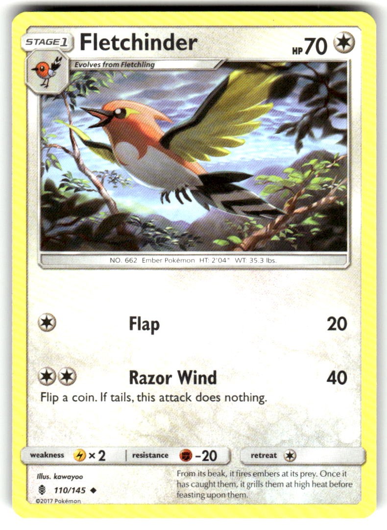 Fletchinder 110/145 Near Mint Guardians Rising