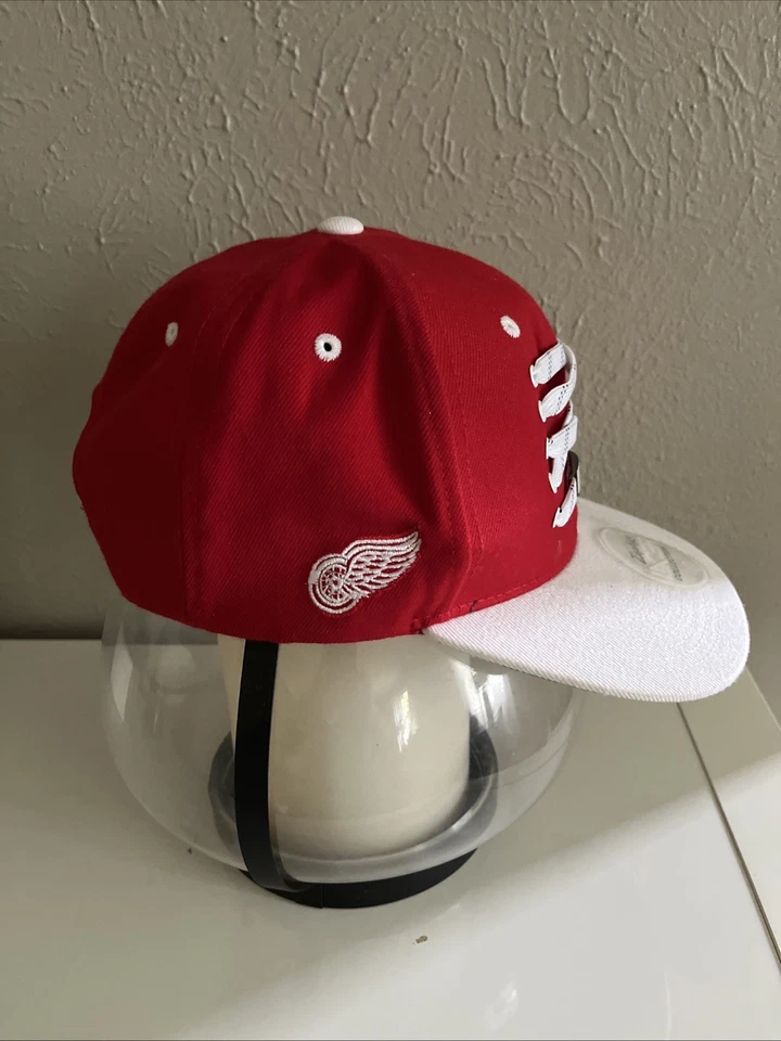 Zephyr LACER Collection Detroit Red Wings Hat Red White Original Snapback ZHAT - Image 4 of 4