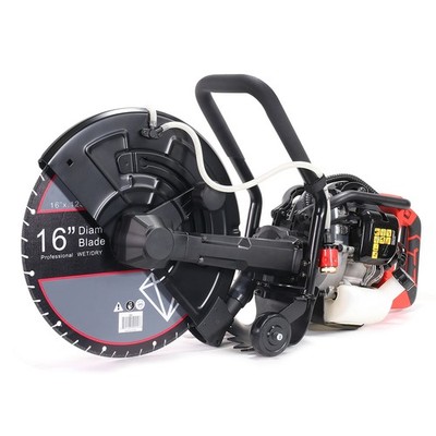 XtremepowerUS 16'' Concrete Saw Cut Off Saw 52cc Gas-Powered EPA w/ Guide Roller