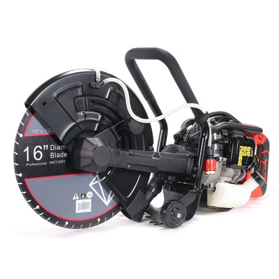 #ad XtremepowerUS 16quot; Concrete Saw Cut Off Saw 52cc Gas Powered EPA w Guide Roller $369.95