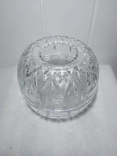 Vintage Homco Clear Glass Fairy Lamp w insert 3 pieces Tea Light Candle Holder