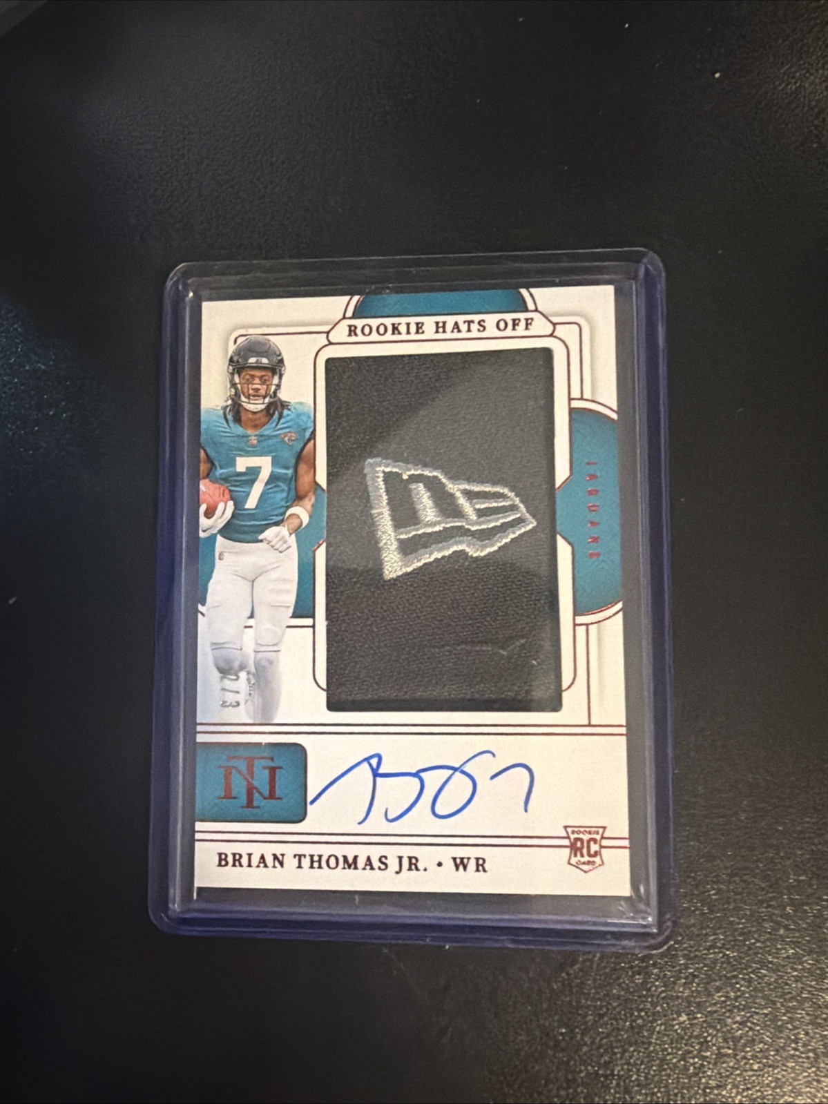 2024 Panini National Treasures Brian Thomas Jr. Rookie Hats Off New Era AUTO /3