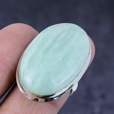 Amazonite Gemstone 925 Steling Silver Jewelry Ring Size 7 Gift for Her C583