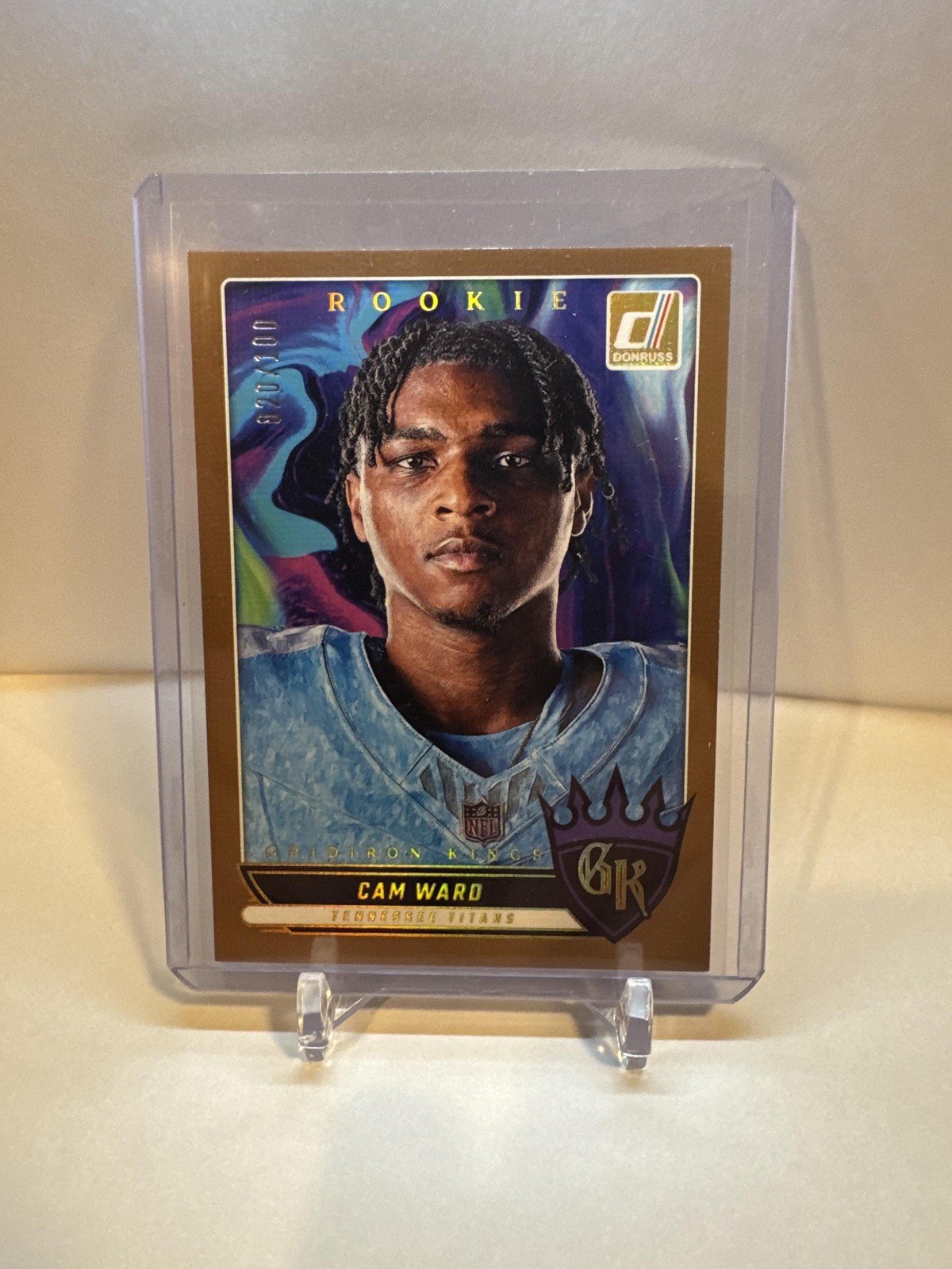 2025 Donruss #RGK-CWD Cam Ward Rookie Gridiron Kings Studio Series #/100