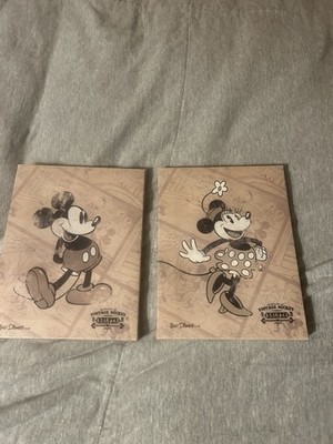 Walt Disney Vintage Deluxe Artissmo Mickey and Minnie Mouse Wall Decor