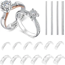 Eiito Ring Sizers for Loose Rings, 16 Pack Ring Guards for Loose Rings, Reduce b