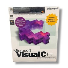 Microsoft Visual C  Professional Edition 5.0 SEALED Windows 95 NT PC Software
