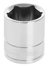 Performance Tool W38219 3/8 Inch Drive 19mm 6pt Socket