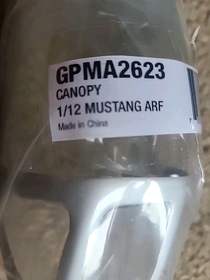 NEW. GREAT PLANES GPMA2623. Canopy. 1/12 Mustang ARF. - Image 2 of 4