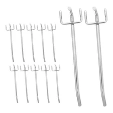  12 Pcs Commodity Display Hook Peg Board Tool Hooks for Pegboard Wall Iron