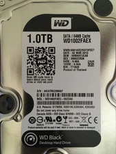 Western Digital black 1TB hard drive Used Once Excellent Working Condition