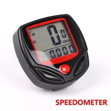 Bike Bicycle SPEEDOMETER Cycle Digital Odometer Computer MPH KMH Waterproof LCD