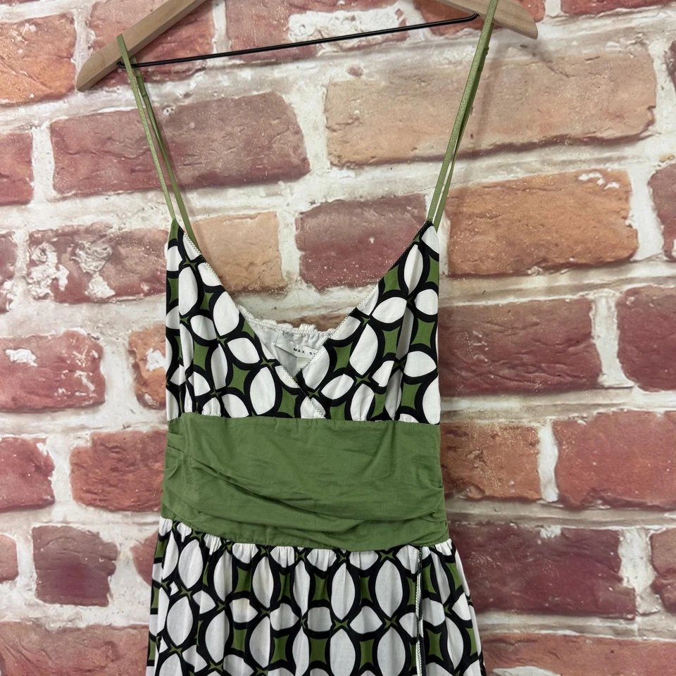 Vestido Max Studio Mujer Grande Multicolor Estampado Retro Geométrico Abstracto Midi Foto 4 de 4