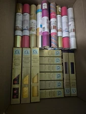 Craft Vinyl Rolls Lot Compatible with Cricut and Other Cutting/Craft Machines
