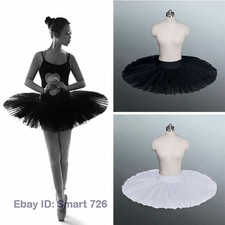 Adult Professional Ballet Tutu Skirt 6 Layers Hard Organdy Platter Dance Dress