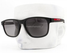 Prada Linea Rossa Sunglasses Matte Black Rubber Polarized SPS06Y DG0-02G w/case