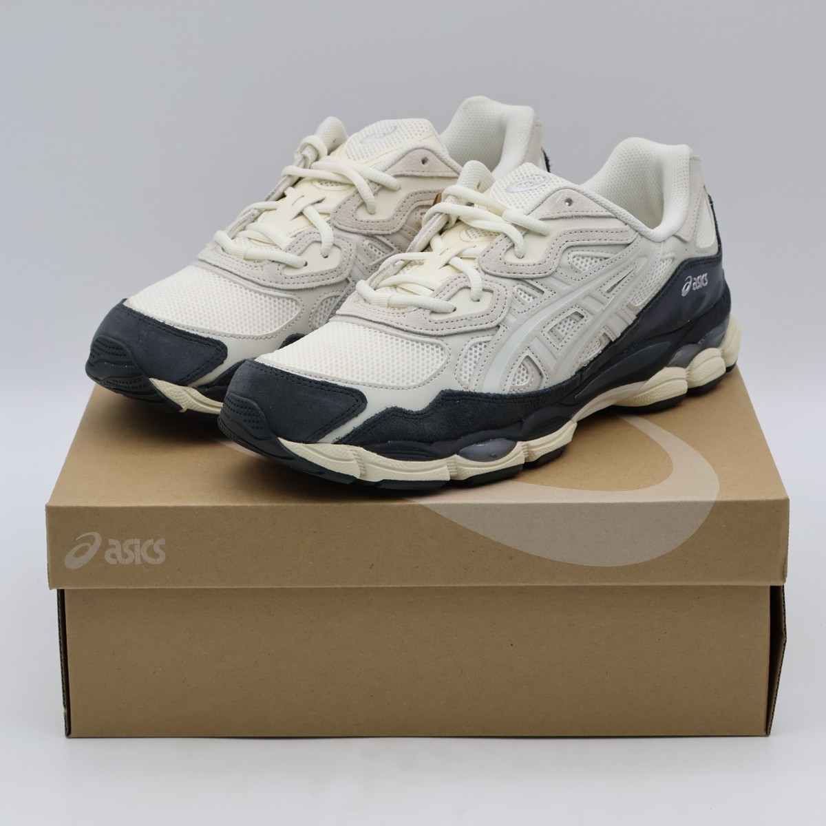 1203A383-111 Asics Gel-NYC White Smoke Grey (Men's) | eBay