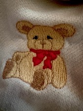 Vintage Carters Sleeper Pajamas Girls 12-18 Months Footed TEDDY BEARS 80s RARE