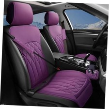 2 Pack Waterproof Front Car Seat Covers for Car Truck SUV front pair purple