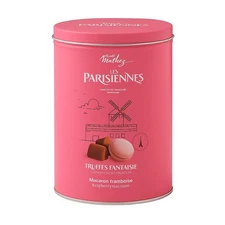 Mathez 'Les Parisiennes', French Chocolate Truffles with Raspberry Macaron...