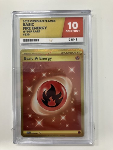 Basic Fire Energy graded ACE 10 for sale on eBay
