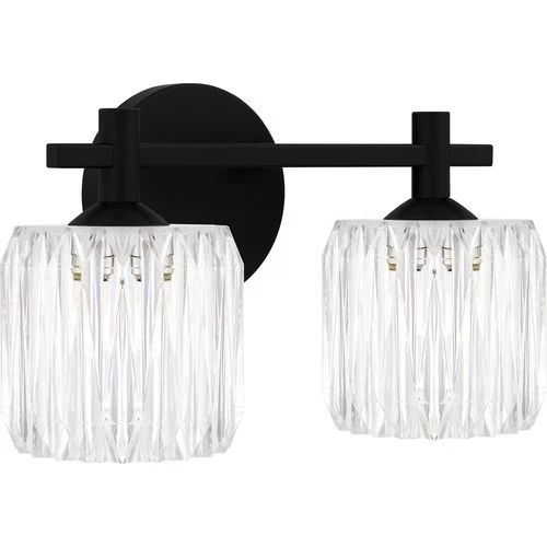 Matte Black LED Bathroom Vanity Light from the Spade Collection - Picture 3 of 5