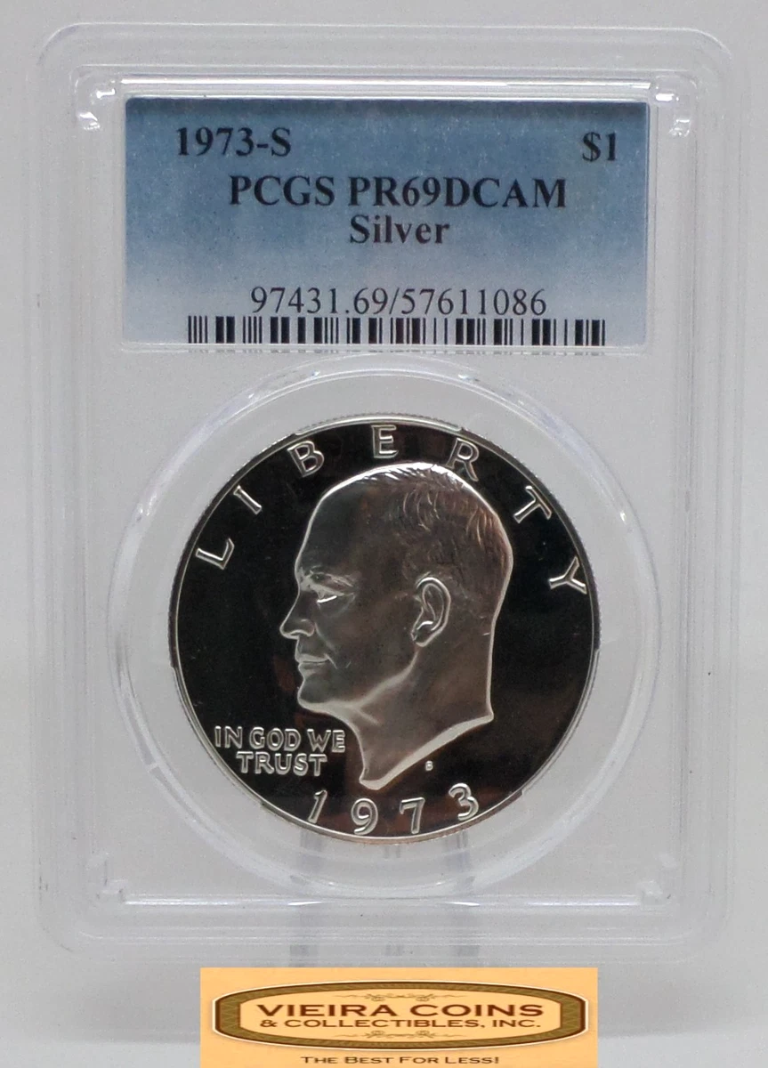 Silver Proof PCGS Certified PR 69 Graded US Dollar Coins for sale