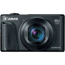 Canon PowerShot SX740 HS 20.3MP 4K Digital Camera 40x Optical Zoom Wi-Fi Black 