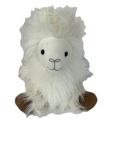 Animal Adventure plush white alpaca llama Soft Shaggy stuffed animal 14"