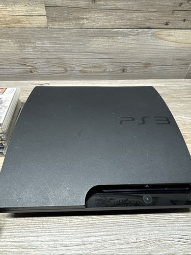 Sony PlayStation 3 PS3 Slim 160GB Console CECH-3001A Bundle w/ 4 Games READ !!!! - Picture 2 of 14