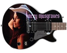Kacey Musgraves Autographed Cowgirl Custom Graphics Epiphone Guitar ACOA