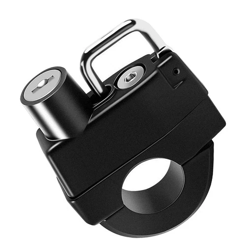 Motorcycle Helmet Lock Handlebar 22mm-26mm Anti-theft Security Motorbike 2 Keys