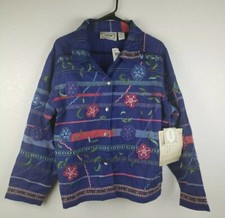 Tantrums Jacket Womens Size Xl Embroidered Multicolor Floral Print