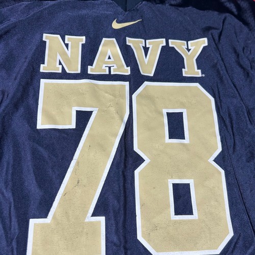 Nike Navy Midshipmen Jersey Size XL Blue #78 Vintage Y2K - Picture 3 of 11