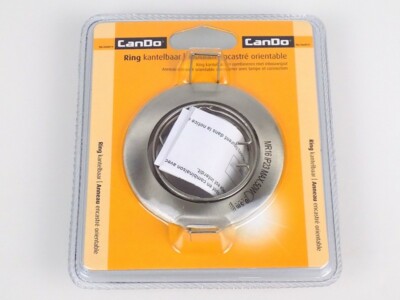 CanDo 82mm Metall-Optik Decken-Einbauring Fassung für Einbaustrahler bis 50-Watt