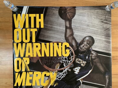 Kobe Bryant LA Lakers Nike Double-Sided Vinyl Poster Banner 53x46