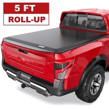 5ft Roll-up Soft Truck Bed Tonneau Cover For 2005-2026 Nissan Frontier Short Bed