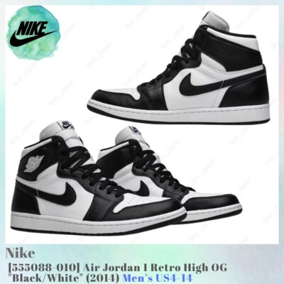 Size 11 - Air Jordan 1 Retro OG 2014 High Black White for sale