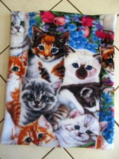 Large Refillable Fleece Cat Kitty Catnip Pad Mat Toy Organic Cat Nip Handmade